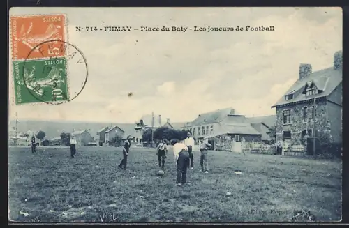 AK Fumay, Place du Baty, Les joueurs de Football