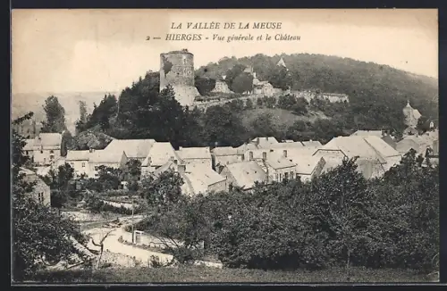 AK Hierges, Vue générale et le Château