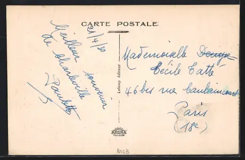 AK Lavaldieu, Vallée de la Meuse, Au fond, les 4 Fils Aymond