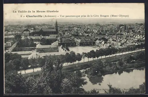 AK Charleville /Ardennes, Vue panoramique prise de la Côte Bougnon, Mont Olympe