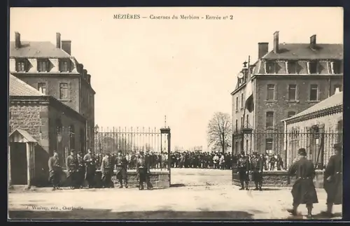 AK Mézières, Casernes du Merbion, Entrée n°2