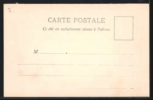 AK Mézières, Préfecture avec personnages devant le bâtiment