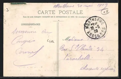 AK Château-Regnault-Bogny, Vue prise des Vanneaux dans la vallée de la Meuse