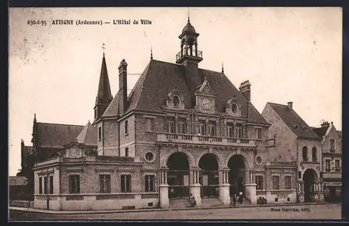 AK Attigny /Ardennes, L`Hôtel de Ville