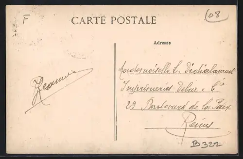 AK Amagne-Lucquy, La Rotonde, Les Ateliers du Chemin de fer