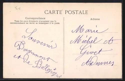 AK Agimont /Givet, Le Château avec tour en ruines, vestige d`un ancien Château-Fort