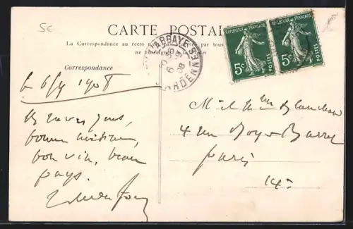 AK Signy-l`Abbaye /Ardennes, Vue côté Est