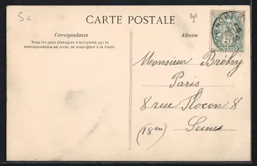 AK Saint-Aignan, Vue Générale du village et des collines environnantes