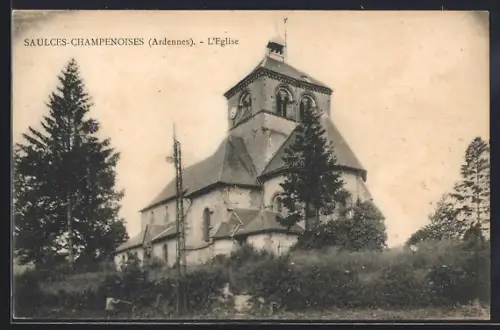 AK Saulces-Champenoises /Ardennes, L`Église