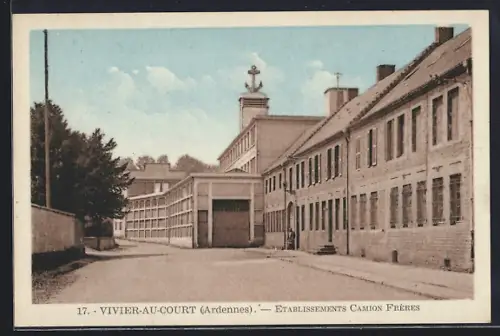 AK Vivier-au-Court /Ardennes, Établissements Camion Frères