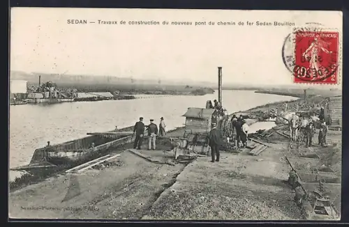 AK Sedan, Travaux de construction du nouveau pont du chemin de fer Sedan-Bouillon