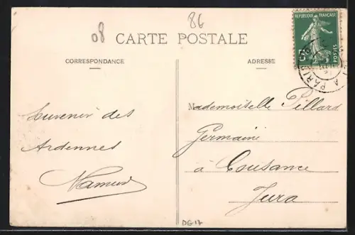 AK Château-Porcien /Ardennes, Vue générale, Rue de Condé