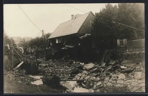 Foto-AK Kemnitz /Oberlausitz, Gasthof Lindel 1932