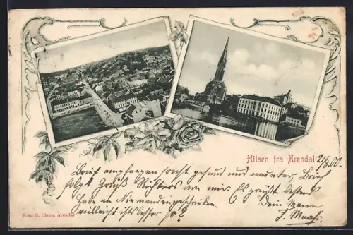 AK Arendal, Panorama, Kirken