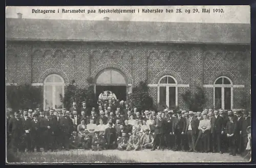 AK Haderslev, Deltagerne i Aarsmødet paa Højskolehjemmet 1910