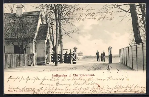 AK Charlottenlund, Indkørslen til Charlottenlund