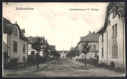 AK Hadersleben, Lindenstrasse S. Otting