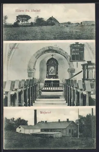 AK Almind, Kirken, Mejeriet