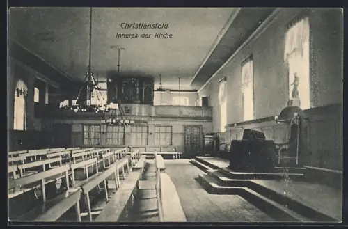 AK Christiansfeld, Inneres der Kirche