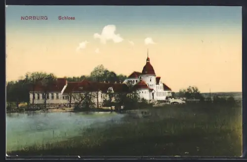 AK Norburg, Schloss mit Umgebung