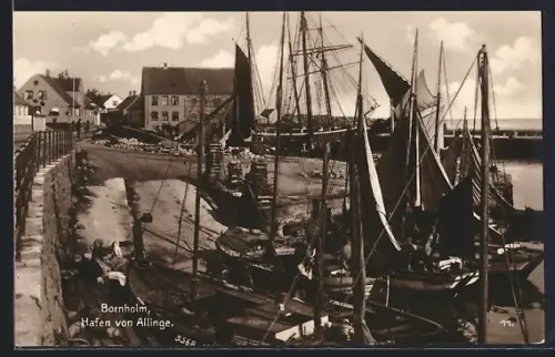 AK Bornholm, Hafen von Allinge an der Nordwestküste