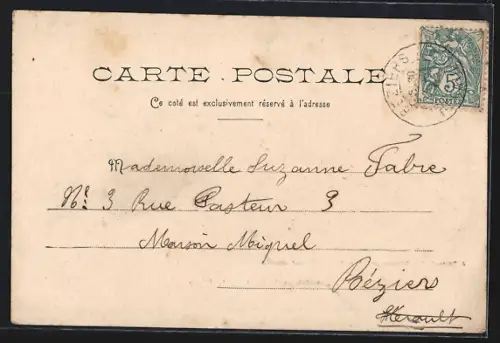 AK Bédarieux /Hérault, L`Orb et le Pont de la Digue