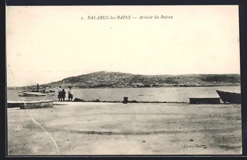 AK Balaruc-les-Bains, Arrivée du Bateau