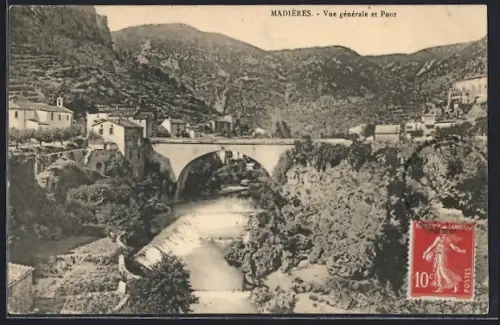 AK Madières, Vue générale et Pont