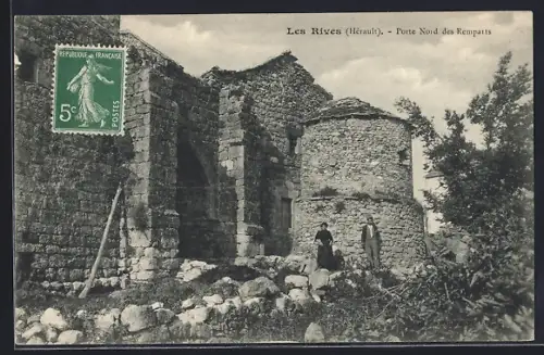 AK Les Rives /Hérault, Porte Nord des Remparts