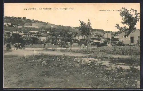 AK Cette, La Corniche, Les Baraquettes