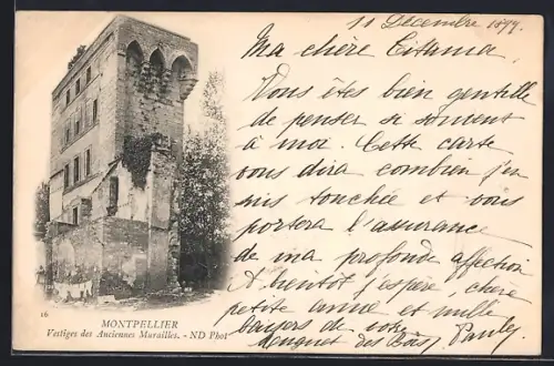 AK Montpellier, Vestiges des anciennes murailles