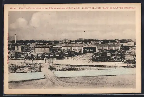 AK Montpellier /Hérault, Grand Parc d`Entretien et de Réparations Mitjavile, Gare de Lattes