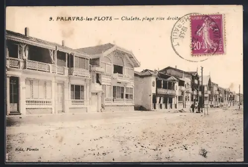 AK Palavas-les-Flots, Chalets sur la plage rive droite