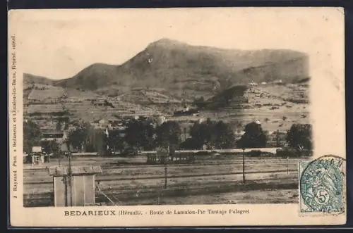 AK Bédarieux /Hérault, Route de Lamalou-Pic Tanarjo l`Alagret