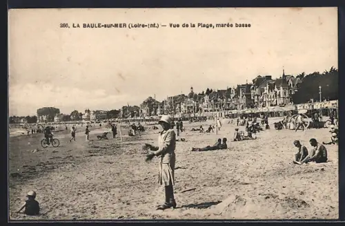 AK La Baule-sur-Mer /Loire-Inf., Vue de la Plage, marée basse