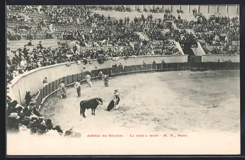 AK Béziers, Arènes de Béziers, La mise à mort