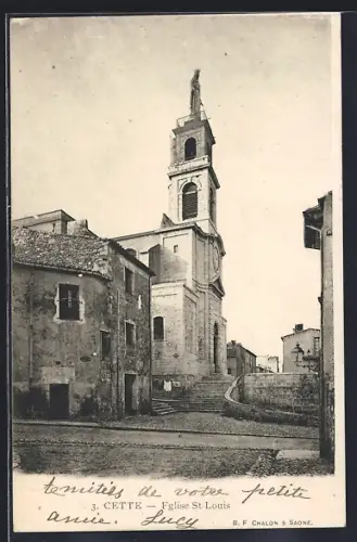 AK Cette, Église St-Louis et son environnement urbain