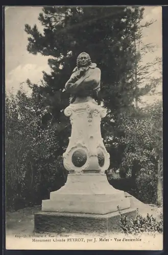 AK Mazamet, Monument Claude Peyrot par J. Malet, Vue d`ensemble