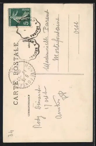 AK Mazamet, Monument Claude Peyrot par J. Malet, Vue d`ensemble