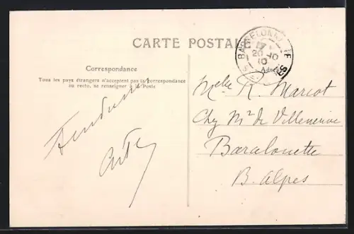 AK Cette, Un Voilier am Quai