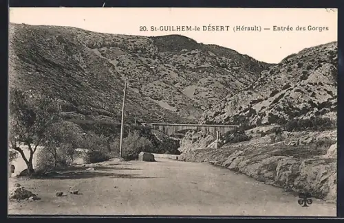 AK St-Guilhem-le-Désert /Hérault, Entrée des Gorges