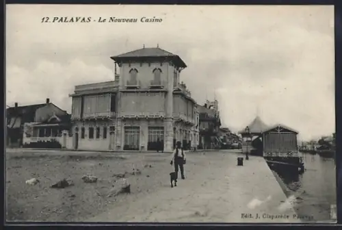 AK Palavas, Le Nouveau Casino et vue sur le quai