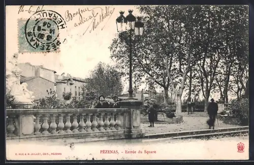 AK Pézenas, Entrée du Square