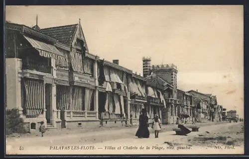 AK Palavas-les-Flots, Villas et Chalets de la Plage, rive gauche