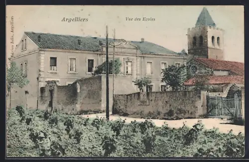 AK Argelliers, Vue des Ecoles