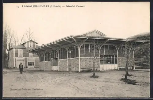 AK Lamalou-le-Bas /Hérault, Marché Couvert