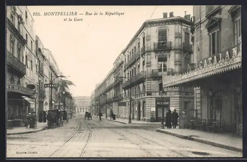 AK Montpellier, Rue de la République et la Gare