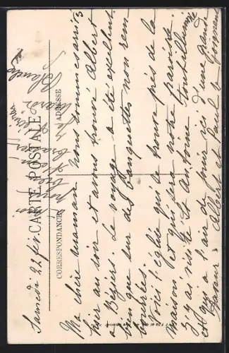 AK Cette, L`Église Saint-Joseph avec foule rassemblée devant l`entrée