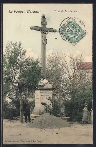 AK Le Pouget /Hérault, Croix de la Mission