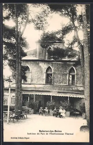 AK Balaruc-les-Bains, Intérieur du Parc de l`Établissement Thermal